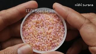 ⚜️ Danglers Seed bead EarringsBeaded Jewelery Aretes Tutorial diy [upl. by Molli]