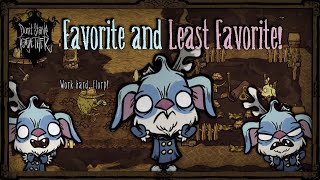 My Favorite And Least Favorite Things About Every Survivor Dont Starve Together [upl. by Enaud586]