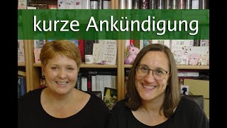 Kleine Ankündigung für den November Büchervorstellung live [upl. by Kcirre773]