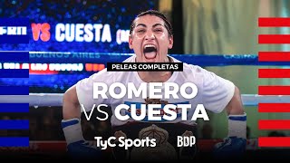 Nazarena Romero vs Paulette Cuesta  Boxeo de Primera  TyCSports [upl. by Anais339]