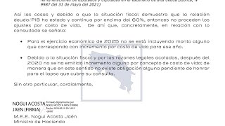 Empleados del sector Público sin reajuste por costo de vida para el 2025 [upl. by Jemma]