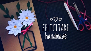 Felicitare handmade  flori de primavara [upl. by Iorgos]