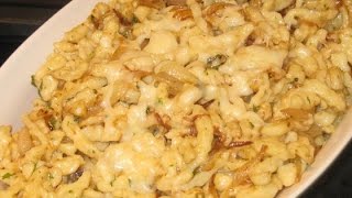 Kasespatzle Spaetzle Cheese Noodles  HOW TO MAKE RECIPES EASY WAY [upl. by Stortz]