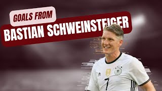 A few career goals from Bastian Schweinsteiger [upl. by Yttig]