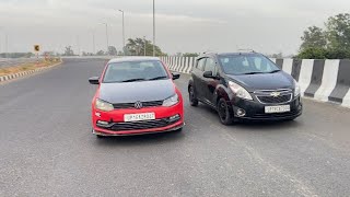 Polo tdi diesel 🔥 Vs Chevrolet Beat petrol 💨  drag race [upl. by Phillie]