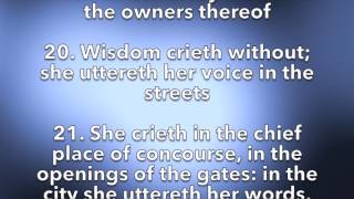 Proverbs 1 KJV AUDIOVIDEO [upl. by Aleedis660]