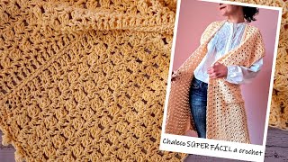 Chaleco SÚPER FÁCIL a crochet para mujer ¡Téjelo con 2 RECTÁNGULOS [upl. by Yadnus954]