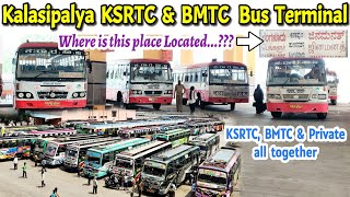 Kalasipalya New KSRTC amp BMTC Bus Terminal  Private Buses bus ksrtc volvo buslover [upl. by Fosdick262]