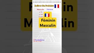 Feminine And Masculine  Learn French [upl. by Peony538]