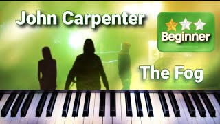 The Fog Theme  John Carpenter  Soundtrack Piano Tutorial  Piano4ever [upl. by Eden500]