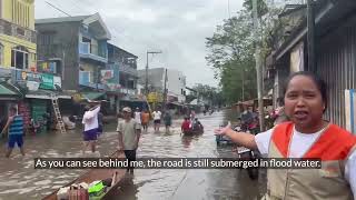 Camarines Sur still submerged in floodwater after KristinePH  World Vision [upl. by Townsend153]