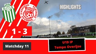 Matchday 11  U19 IP  Diegem Sport vs Tempo Overijse  20232024 [upl. by Hamlin]