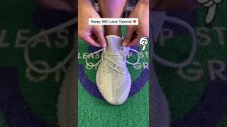 Yeezy Boost 350 v2 Sneaker Adidas Shoelaces Tutorial [upl. by Fernanda]