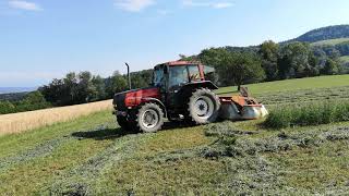 Valtra Valmet 6200 mit Twin Trac Rückfahreinrichtung am mähen [upl. by Haronid]