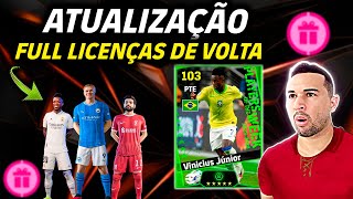 ATUALIZAÇÃO FULL LICENÇAS DE VOLTA FINALMENTE NO EFOOTBALL 2024 MOBILE [upl. by Donelle]