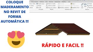 REVIT COLOCAR MADEIRAMENTO NO TELHADO [upl. by Sayer]