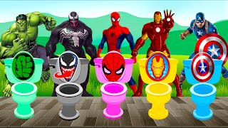 TEBAK GAMBAR TOP SUPERHERO  AVENGERS MARVEL SPIDER MAN IRON MAN HULK VENOM CAPTAIN AMERICA [upl. by Hcardahs142]