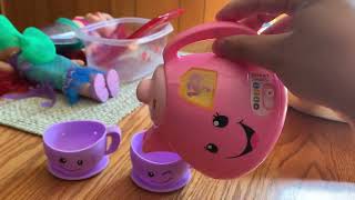 2018 Dollar General Version of the Fisher Price Laugh And Learn Tea For Two Tea Set [upl. by Senilec]