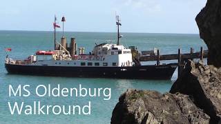 Travelling to Lundy by ship  MS Oldenburg Walkround [upl. by Drofniw]