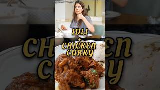 Janhvi Kapoors Favourite Chicken Curry with Idli Recipe😀 shorts janhvikapoor youtubeshorts food [upl. by Weinhardt838]