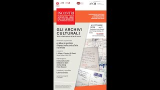 Gli archivi culturali Tutela valorizzazione reti per la ricerca [upl. by Montano806]