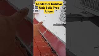 Condenser Outdoor Unit Split Type Aircon [upl. by Inoek]