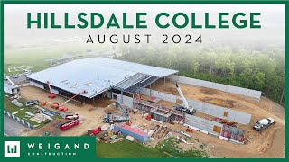 Hillsdale College  Construction Update August 2024 [upl. by Araiek260]