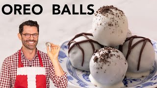 EASY Oreo Balls Recipe [upl. by Ylerebmik926]