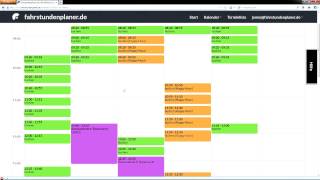 FahrstundenplanerAnleitung für Fahrschüler 1 KalenderNavigation [upl. by Cope]