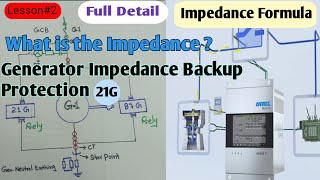 What is the ImpedanceGenerator Impedance Backup Protection Full Details in Hindi  Urdu 21G [upl. by Latyrc]