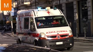 Sirena WailYelp 2x Ambulanza 472 CRI Sanremo in Emergenza [upl. by Eelytsirk798]