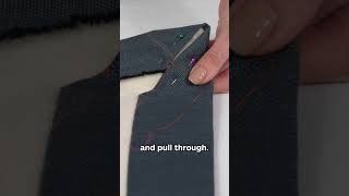 Master the ladder stitch on a mitred corner sewingtutorial [upl. by Fiedler236]