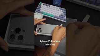 Iphone 15 Pro Max Unboxing Titanio apple iphone iphone15promax ios titanium iosvsandroid [upl. by Neelrac]