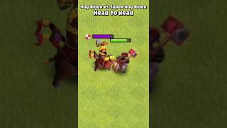 Hog Rider Vs Super Hog Rider  Clash of Clans [upl. by Irehj]