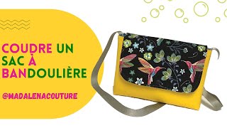 Coudre un sac à bandoulière en similicuir  Tuto Couture Madalena [upl. by Bittencourt163]