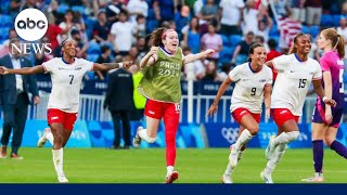 US womens soccer team advancing to gold medal match for 1st time since 2012 [upl. by Letti]