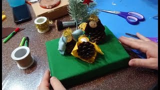 Tutorial  Creare mini presepe con Gesù bambino S Giuseppe e Maria [upl. by Esta]