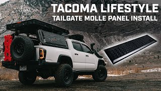 Tacoma Lifestyle Tailgate Molle Panel Install [upl. by Kariv715]