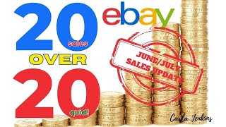 20 EBAY SALES OVER £20  I BUY CHEAP TO SELL ONLINE  UK RESELLER  CARLA JENKINS [upl. by Tedd675]