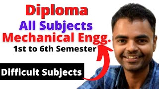 Diploma Mechanical Engineering Subjects 1st YearSem to 6th Semester Syllabus Difficult Subjects [upl. by Ikir863]