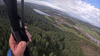 Gleitschirmflug zum Titisee [upl. by Nnaeirelav]