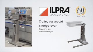 Foodpack  Ilpra  Trolley for mould change over [upl. by Dnana]