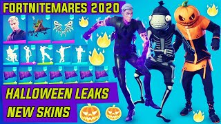 NEW All Halloween Skins Emotes Gliders Leaks Fortnitemares 2020 [upl. by Niltiac]