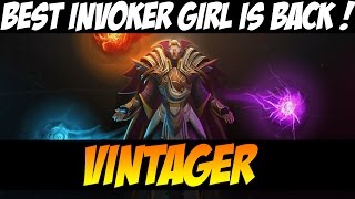 THE BEST INVOKER GIRL IN DOTA IS BACK   VINTAGER 7k MMR Girl  Vol 17  Dota 2 [upl. by Notrub486]