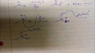 Tollens Reagent Silver Mirror Test Reaction amp MECHANISM [upl. by Kare749]