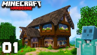 Minecraft Lets Play  Ep 1 THE BEST START EVER Hardcore Minecraft 1192 [upl. by Winna]