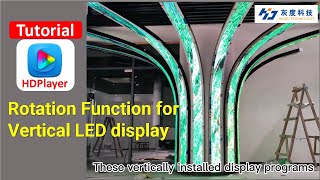 Huidu Controller A5 Tutorial of LED Display Rotation Setup in HDPlayer [upl. by Costanzia]