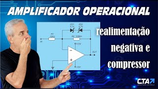 Amplificador Operacional com realimentação negativa e filtros [upl. by Ylremik]