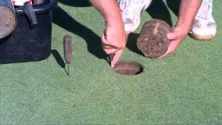 Changing Hole Locations on a Golf Course [upl. by Gilles]