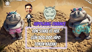 HipoGANG Defi TON stake et her gün 500000 Hipo token kazan bitcoin btc airdrop telegram [upl. by Annaoy]